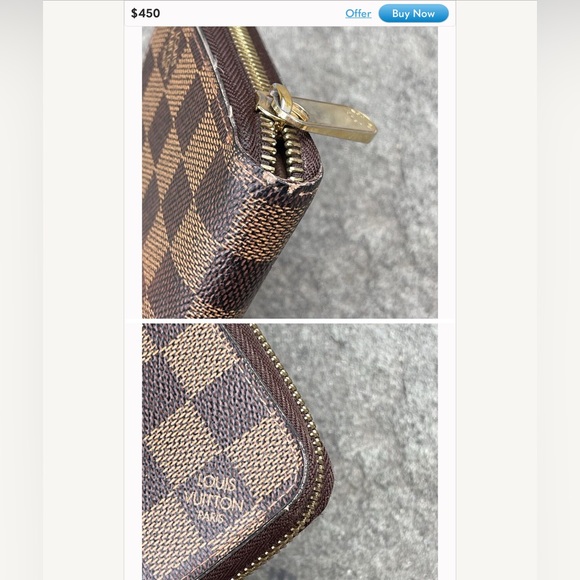 ✅ AUTHENTIC LONG DAMIER ZIP WALLET  LOUIS VUITTON - Picture 12 of 12